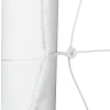 Sportnow voetbaldoel, robuust net, kunststof frame, haringen, 300l x 120b x 200h cm, wit 9