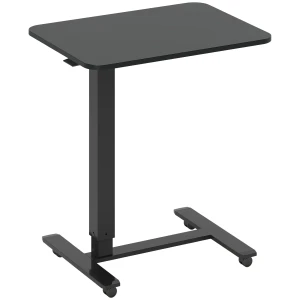 Sta bureau in hoogte verstelbaar incl. 4 wielen c vorm 65 cm x 48 cm x 70 110 cm zwart 1