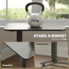 Sta bureau in hoogte verstelbaar incl. 4 wielen c vorm 65 cm x 48 cm x 70 110 cm zwart 8