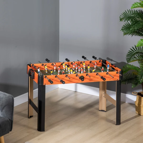 Tafelvoetbal, tafelvoetbalset, 2 ballen, antislip handvatten, voor kinderen en volwassenen, puntenteller, mdf, metaal, kleurrijk 2