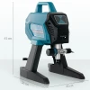 Verfspuitsysteem, 700 w elektrische verfpistool, 200 bar verfspuitapparaat met 1,5 l/min doorvoer, 33 x 26 x 41 cm, blauw 4