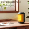 Verwarmingstoestel, 1500 w verwarming met 3 modi, 24 uurs timer, kantel en oververhittingsbeveiliging, 14 x 14 x 21,5 cm, zwart 5