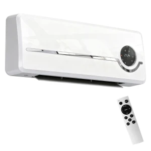 Wandmontage verwarmingstoestel 2000w keramische wandverwarming met ventilator, afstandsbediening, 2 verwarmingsmodi, led display 1