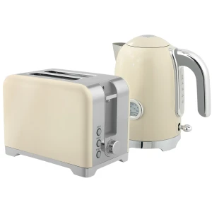 Waterkoker en broodrooster set, 2200w, 7 bruiningsniveaus, versch. functies, crème 1