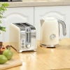Waterkoker en broodrooster set, 2200w, 7 bruiningsniveaus, versch. functies, crème 2