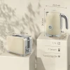 Waterkoker en broodrooster set, 2200w, 7 bruiningsniveaus, versch. functies, crème 4