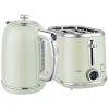 Waterkoker en broodrooster set, led display, 1,7 liter, 2200w, retro ontwerp, geheugenfunctie, grijs 1