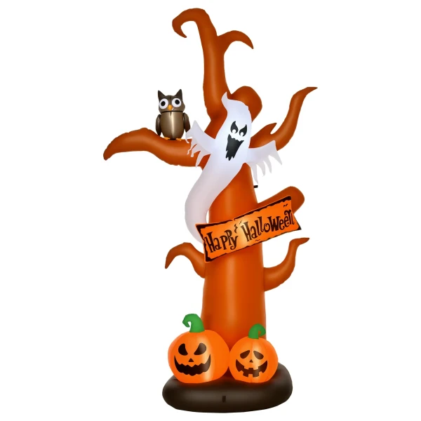 Zelfopblazende halloween decoratie met led verlichting, inclusief blazer en bevestigingsmateriaal, 156cm x 107cm x 274cm 1