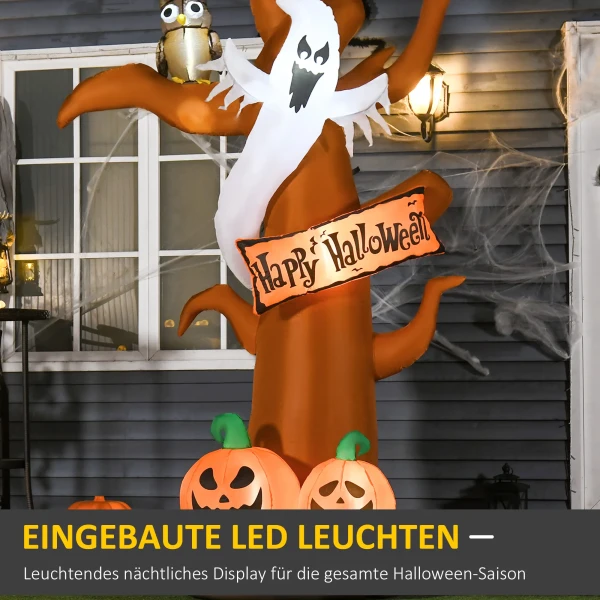 Zelfopblazende halloween decoratie met led verlichting, inclusief blazer en bevestigingsmateriaal, 156cm x 107cm x 274cm 5