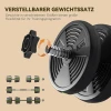 2 in 1 Dumbbell Set, Lange & Korte Dumbbell, 30 Kg, Antislip, Vloervriendelijk, Zwart/Groen