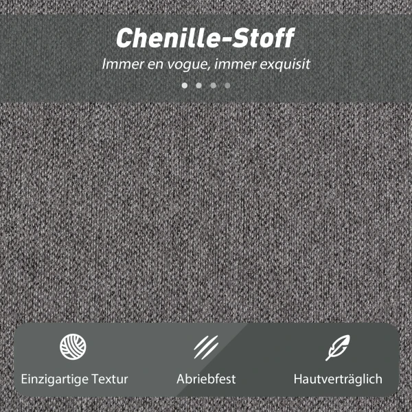 2 zits slaapbank van schuim, slaapbank met brede armleuningen, 2 kussens, 360 kg draagvermogen, grijs 9