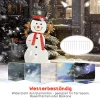 3 delige kerst sneeuwpop familie, buitendecoratie, led verlichting, grondpennen, waterdicht, staal, polyester, wit 7