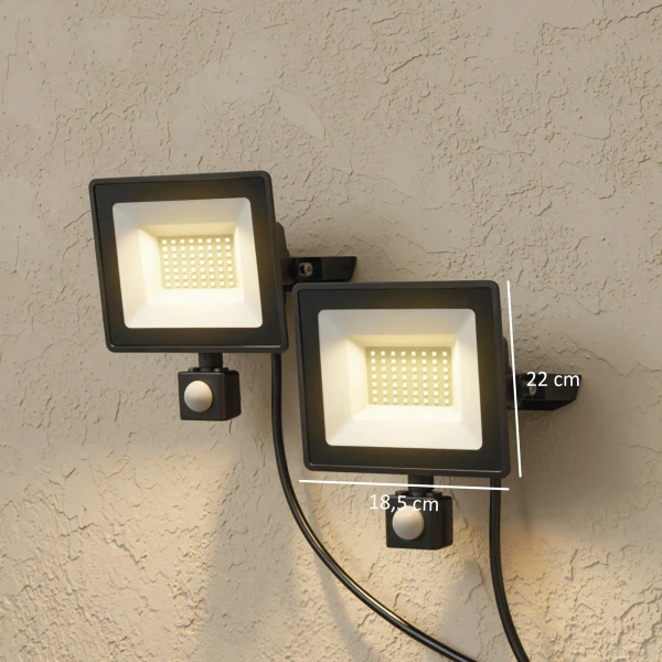 50W Werklicht, Verstelbaar, 3 Modi, Aluminium, Flexibel Inzetbaar, Zwart