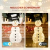 78er led kerstdecoratie, kerst sneeuwpop in warm wit, stalen frame, voor binnen, buiten, meerkleurig 5