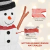 78er led kerstdecoratie, kerst sneeuwpop in warm wit, stalen frame, voor binnen, buiten, meerkleurig 7