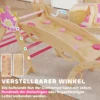 8 in 1 Indoor Klimrek Voor Kinderen, Prinsessen Design, Glijbaan, Helling, Boog, Hout