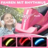 Aiyaplay botsauto voor kinderen, 360 graden draaibaar, stuur, led lampjes, muziekfunctie, 3 8 jaar, roze 9