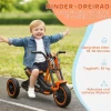 Aiyaplay driewieler, kinderfiets, loopfiets, kinderfiets met pedaal, loopfiets voor kinderen 18 36 maanden, staal, 79x44x47 cm, oranje 5
