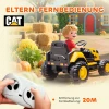 Aiyaplay kinder baufahrzeug, opzitauto voor kinderen, afstandsbediening, handmatige besturing, bluetooth+muziek functie, 3 6 jaar, kunststof, staal, geel 6
