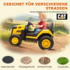 Aiyaplay kinder baufahrzeug, opzitauto voor kinderen, afstandsbediening, handmatige besturing, bluetooth+muziek functie, 3 6 jaar, kunststof, staal, geel 7