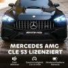 Aiyaplay kinder elektrische auto, mercedes ontwerp, 12v motoren, afstandsbediening, led lampen, muziek, voor 3 6 jaar oude kinderen, zwart 5