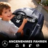 Aiyaplay kinder elektrische auto, mercedes ontwerp, 12v motoren, afstandsbediening, led lampen, muziek, voor kinderen van 3 6 jaar, grijs 8