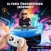 Aiyaplay kinder elektroauto 12v kinderauto met 2,4 ghz afstandsbediening, 2 motor, claxon, led, muziek, 101,5 x 49 x 43 cm, blauw 6