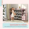 Aiyaplay kinderopbergrek, rek voor speelgoed en boeken, voor overzichtelijk opruimen, 8 uitneembare dozen, roze 7
