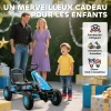 Aiyaplay pedaal gokart voor kinderen, in hoogte verstelbare zitplaats, eva wielen, rem, koppeling, 3 8 jaar, blauw 9