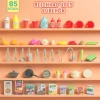 Aiyaplay speelkeuken met stromend water, 85 delig accessoireset, elektrische kraan, lichten, geluiden, voor kinderen van 3 6 jaar, kunststof, groen 8