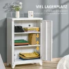 Archiefkast Metalen Kast Multifunctionele Kast Met Magnetische Lamellen Dubbele Deur 75 X 33 X 110 Cm Wit