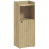 Badkamerkast Niskast Met Kast, Open Plank, Verstelbare Plank, Badkamerkast, 40 X 31 X 104 Cm, Gele Eik