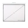 Beamer Scherm 244 X 183 Cm 120 Inch 4:3/ 16:9 Projectiescherm Handmatig Voor Thuisbioscoop