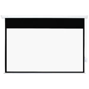 Beamer Scherm 247 X 168 Cm 100 Inch 16:9 HD 4K Projectiescherm Elektrisch Met Afstandsbediening, Wit