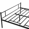 Bedframe van metaal met hoofdeinde, 300 kg draagvermogen, 145l x 211b x 106h cm, zwart 9