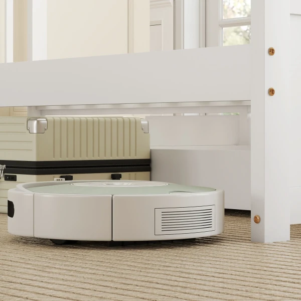 Eenpersoonsbedframe, Houten Bedframe, Lades Op Wielen, Geen Lattenbodem Nodig, 90 X 200 Cm, Wit