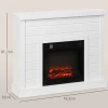 Elektrische haard, 3d vlam effect, 3 instellingen, timer, afstandsbediening, wit 4