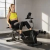 Hometrainer, Magnetisch Ligfiets, 8 Weerstandsniveaus, Verstelbaar, LCD Monitor, Metaal, Kunststof, Zwart