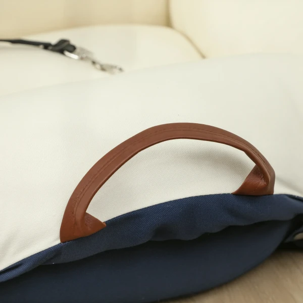 Hondenautostoel, 2 riemen, wasbare hoezen, voor huisdieren onder 5 kg, blauw 9
