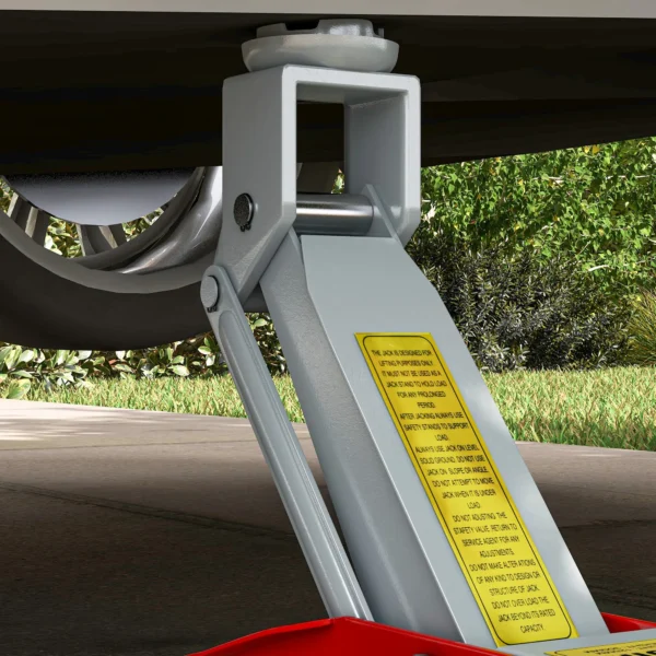 Hydraulische Krik Compact Overbelastingsbeveiliging Auto SUV 2t 120 300mm Rood Geel