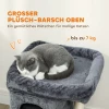 Kattenkrabpaal, kattentoren, 2 grotten, platform, sisalpalen, compact, donkergrijs 5