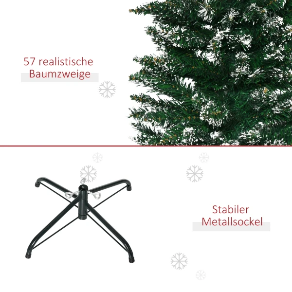 Kerstboom 190 Cm, Zeer Realistisch, 570 Takken, Brandwerend, Stabiele Basis, Groen
