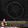 Kerstdecoratie Opblaasbare Kerstman Buiten Kerstdecoratie, Incl. Blower, 1,65 M, Rood + Wit + Zwart