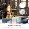 Kerstdecoratie, verlichte kerstpuppy met 74 warmwitte led lampjes, 64 x 20 x 70 cm, geel 7
