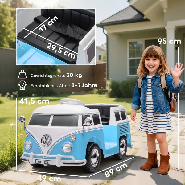 Kinder Elektrische Auto, 12V Kinderrijvoertuig Met MP3, Dubbele Motor, Elektrisch Voertuig Met Claxon, Zachte Start, 89x49x41,5 Cm, Blauw