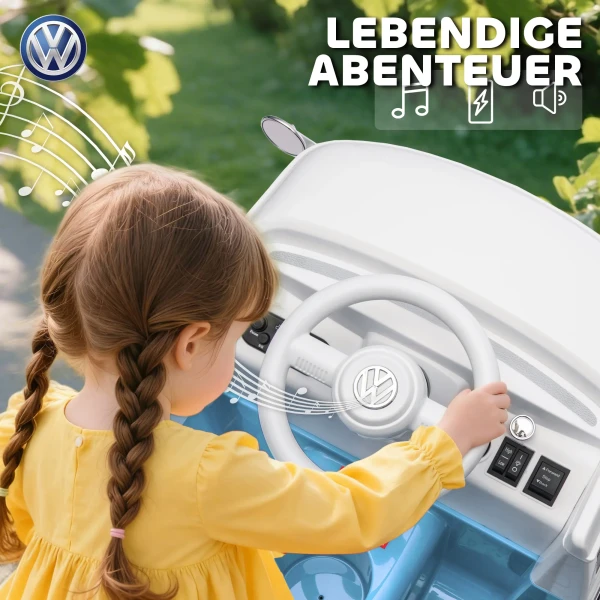 Kinder Elektrische Auto, 12V Kinderrijvoertuig Met MP3, Dubbele Motor, Elektrisch Voertuig Met Claxon, Zachte Start, 89x49x41,5 Cm, Blauw