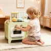 Kinderkeuken Speelset, MDF, 15 Accessoires, Kasten, 40 Cm, Vanaf 3 Jaar, Groen