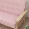 Kindersessel, Kindersofa Met Houten Frame, Fluweelachtige Uitstraling, Gevoerd, Voor Kinderen Van 3 15 Jaar Roze