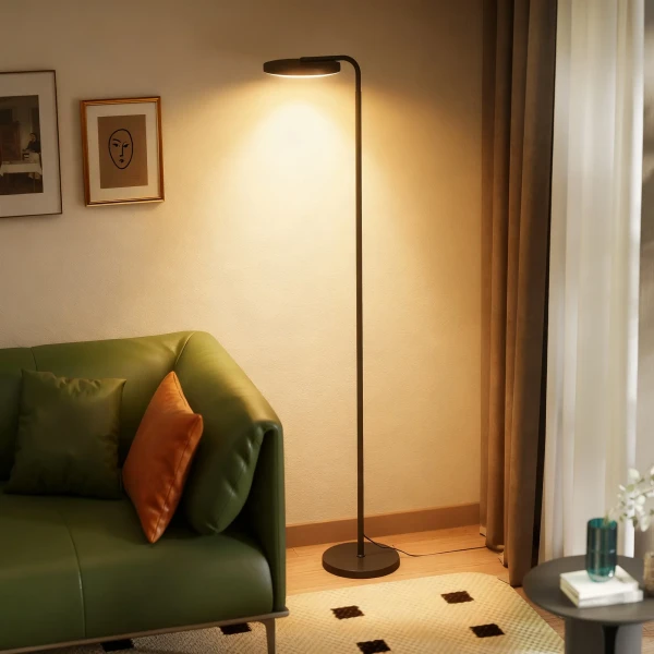 LED staande Lamp Met Magnetische Afstandsbediening, Flexibel Verstelbaar, Draaibaar, Metaal, Zwart