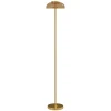 Led staande lamp woonkamer, staande lamp met 3000 k warm licht, voetschakelaar, 25 x 25 x 134 cm, messing 1